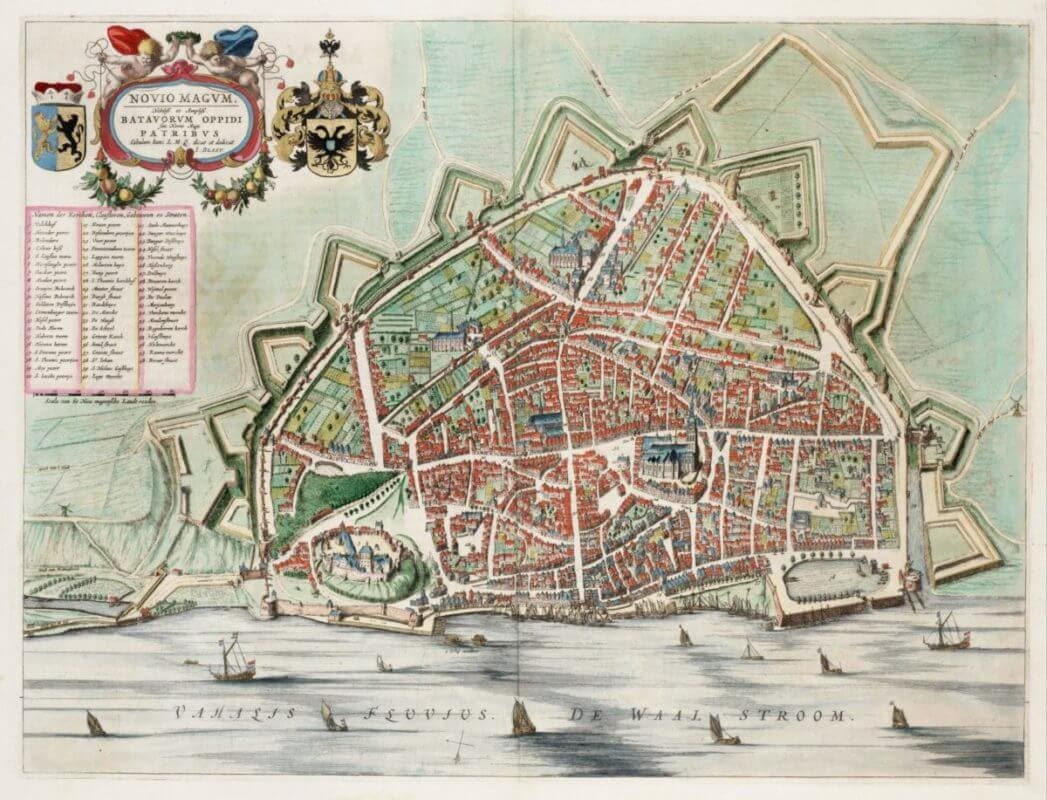 Historische kaart Nijmegen scaled